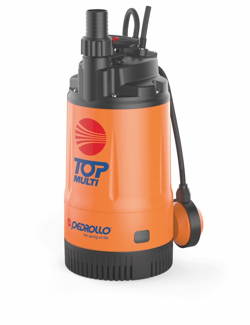 Pompa do deszczówki Pedrollo TOP MULTI 1 - zatapialna pompa ciśnieniowa z wyłącznikiem pływakowym